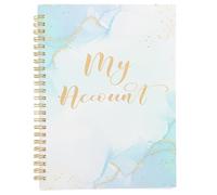 Large Print Check Register Book for Portable Personal Finance | Paper 60 Page Ledger, on Go Recording for Balances and Checks