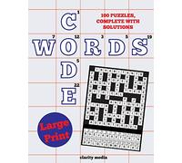 Large Print Code Words: 100 new code word puzzles, in large print
