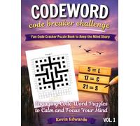 Large Print Codeword Puzzle Book for Seniors: Relaxing Code Word Puzzles to Calm and Focus Your Mind| Easy Decoding Activity Book to Keep the Mind Sharp