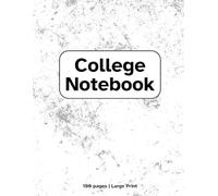 LARGE PRINT College Notebook: 100 Bold Line and Tall Spacing Pages, Perfect for LOW VISION College Students