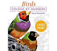 Large Print Colour by Numbers Birds : Easy-to-Read