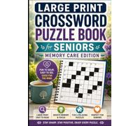 Large Print Crossword Puzzle Book for Seniors Memory Care Edition