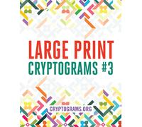 Large Print Cryptograms #3