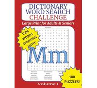 Large Print Dictionary Word Search Challenge for Adults: Letter M: Brain-Boosting Puzzles with Real Dictionary Words for Relaxation, Memory, and Fun ... for Adults and Seniors (Alphabet Series)”)