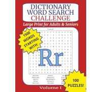 Large Print Dictionary Word Search Challenge for Adults: Letter R: Brain-Boosting Puzzles with Real Dictionary Words for Relaxation, Memory, and Fun ... for Adults and Seniors (Alphabet Series)”)