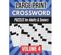 Large Print Easy-Medium Crossword Puzzles for Adults & Seniors: Volume 4