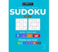 Large Print Easy Sudoku for Adults & Seniors: 180 Relaxing One-Puzzle-Per-Page Brain Games with Big Numbers, Solving Tips & Full Solutions - Number ... Mind Active & Sharp (Train Your Brain Sudoku)