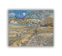 Large Print"Enclosed Field with Peasant"Painting Reproductions Print on canvas Artwork Picture for Wall Home Decor 80x120cmNo Frame