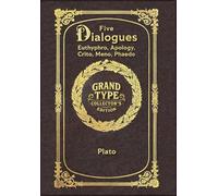 Large Print - Five Dialogues - Grand Type Collector's Edition - Matte Hardcover with Dust Jacket: Euthyphro, Apology, Crito, Meno, Phaedo