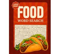 Large Print Food Word Search: 70+ Puzzles with Easy to Read about Cooking, Baking, Food and more | Interesting Themed Fact on Each Page | 8.5 x 11 ... | Gift for Vacations, Holidays and Free Time