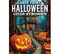 Large Print Halloween Color By Number