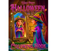 Large Print Halloween Coloring Book: Halloween Coloring Book for Adults Large Print Whimsical Halloween Village, Vintage Lanterns, Scarecrows, Cemetery Paths, Cute Witches and Woodland Creatures