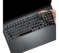 Large Print Keyboard Cover for Dell 15 Laptop DC15250 DC15255, Dell 16 DC16250 DC16251 & 16 Plus/16 Plus 2-in-1 DB06250 DB16250 DB16255 & Dell Pro 15 Essential PV15250 PV15255-Black