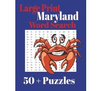 Large Print Maryland Word Search (Large Print State Word Search)
