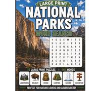 Large Print National Parks Word Search