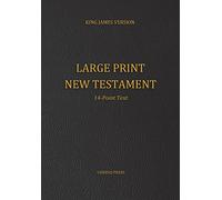Large Print New Testament, 14-Point Text, Black Cover, KJV