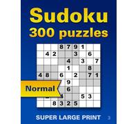 Large Print Normal Sudoku for Seniors 3: Big Font Puzzles with Extra Large Font for Low Vision - Stress-Free Brain Games for Relaxation, Memory, and ... Solutions) (Sudoku large Font Seniors Normal)