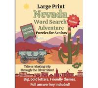 Large Print North Carolina Themed Word Search for Seniors: 80 Word Search Puzzles, Big, Bold, Friendly Themes from the Tar Heels State, Easy on the ... Included (State-Themed Puzzles for Seniors)