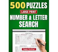 Large Print Number & Letter Search: 500 Puzzles