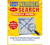 LARGE PRINT NUMBER SEARCH PUZZLE BOOK: 320 Fun Puzzles with 4800 Numbers to Find | Big Letters Easy-to-Read Grids for Adults & Seniors | Relaxing ... SUDOKU Puzzle Book for Adults & Senior)