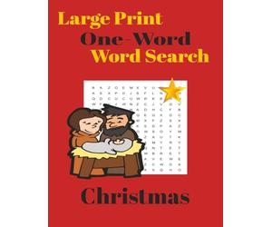 Large Print One-word Word Search Christmas (Holiday One-Word Word Search)