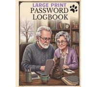 Large Print Password Logbook: Large Format Internet Password Book - Cat Edition | 8.5" x 11" | Alphabetically Organized | Spacious, Easy-to-Read Layout | Ideal for Seniors & the Visually Impaired