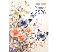 Large Print Planner 2026: High-Contrast Large Print 8.25" x 11" dated US Monthly & Weekly views for Visually Impaired and seniors | Simple, Bold ... the easy to read Atkinson Hyperlegible font.