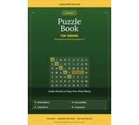 Large Print Puzzle Book for Seniors: Jumbo Word Searches, Easy Sudoku, Trivia & Crosswords - Fun Brain Exercises for Adults 60+