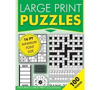 Large Print Puzzles: Featuring large print solutions