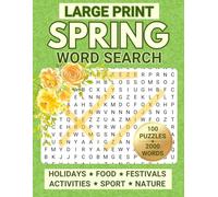 Large Print Spring Word Search: Relaxing Word Find Puzzles for Adults and Seniors (Word Search Puzzle Books for Adults)