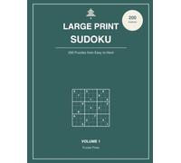 Large Print Sudoku: 200 Big-Print Sudoku Puzzles for Adults & Seniors, Volume 1