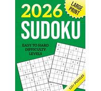 Large Print Sudoku - Easy to Hard Difficulty Levels: Sudoku Puzzle Book with 125+ Puzzles | Brain-Boosting Boredom Buster