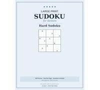 Large Print Sudoku for Seniors: 100 Hard Puzzles, One Per Page | Extra-Large Grids with Solutions | Brain Games for Adults & Seniors | Volume 3