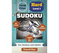 Large Print Sudoku for Seniors & Adults - Hard Level 1: Sudoku Puzzles to Help Calm your Mind | Brain Exercises | 6x9 Inches, 110 Pages | 50+ puzzles ... - Travel Size (6"x9") - Easy/Medium/Hard)