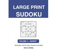 Large Print Sudoku for Seniors: Volume Four - Expert
