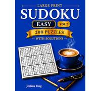 Large Print Sudoku Puzzle Book Easy Vol 2: 200 Easy Large Print Sudoku Puzzles for Adults & Seniors | Relaxing Brain Games for Focus, Memory & Stress ... & Relaxing Sudoku for Beginners | Family Game