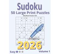 Large Print Sudoku Puzzle Book for Adults: 50 Easy Puzzles with Solutions on the Next Page | Mindfuel Volume 1: Relax, Challenge Your Mind, and Enjoy ... - Large Print Sudoku Puzzle Book - Easy)
