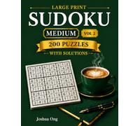 Large Print Sudoku Puzzle Book Medium Vol 2: 200 Medium Large Print Sudoku Puzzles for Adults & Seniors | Relaxing Brain Games for Focus, Logic & Memory | Family Game