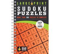 Large Print Sudoku Puzzles Orange (Brain Busters)