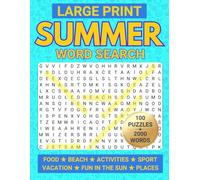 Large Print Summer Word Search: Relaxing Word Find Puzzles for Adults (Word Search Puzzle Books for Adults)