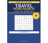 Large Print Travel & Geography Word Search for Seniors: Volume 1