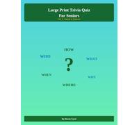 Large Print Trivia Quiz For Seniors: Vol. 3 Nature and Science