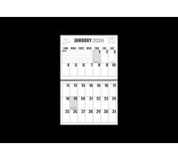 Large Print Wall Calendar 2026 Letter Size | 13-months January 2026 to January 2027 | 17" x 11" when open hanging on the wall