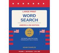 : Large Print Word Search: America 250 Edition (Brain Games for Seniors: America 250)