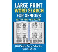 LARGE PRINT WORD SEARCH BOOK: 2000 Words Puzzle Collection -Font, Type, and Vision Easy to Read - With Solutions