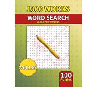 Large Print Word Search Book for Adults: 1800 Words - 100 Puzzles - Varied Themes - Perfect for Adults, Seniors & Teens - Vol 159