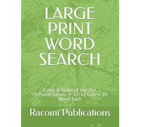 LARGE PRINT WORD SEARCH: Cities & States of the USA