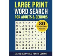 Large Print Word Search for Adults and Seniors: 80 Easy-to-Read Puzzles: Fun & Relaxing Brain Games | 9 Words per Puzzle | Boost Focus & Memory (Bold Brain Word Puzzles)