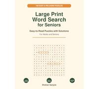 Large Print Word Search for Seniors: 100 Easy and Relaxing Puzzles with Solutions for Adults