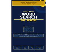 Large Print Word Search For Seniors: 50 Fun Brain Boosting Puzzles With Big Letters - Animals, Nature, Travel, Music & More | Volume 1
